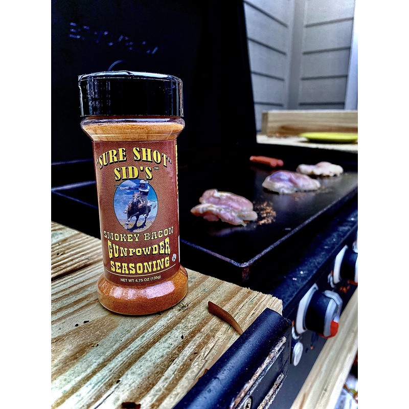 Sure Shot Sid’s Smokey Bacon Gunpowder Seasoning - Famous BBQ