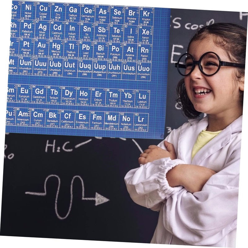 ABOOFAN 1Pc Periodic Table of Elements Poster Chemistry Chart for