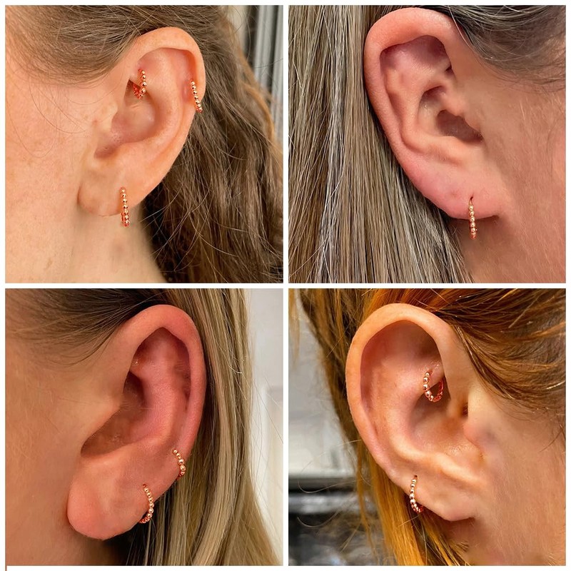 Bewenda Hoop Earrings 925 Silver Small 925 Sterling Silver Hoop