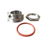 TRUE Weldless 2" TC Tri clamp Bulkhead Compression Fitting 304