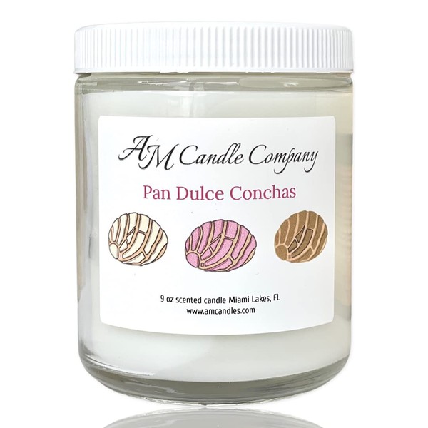 Pan Dulce Concha Bread like Scented Candle - Premium Coconut
