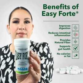 Easy Forte by Easy Figure | 3-Pack Natural Fiber Capsules | Fibra Natural en Cápsulas | 90 Count