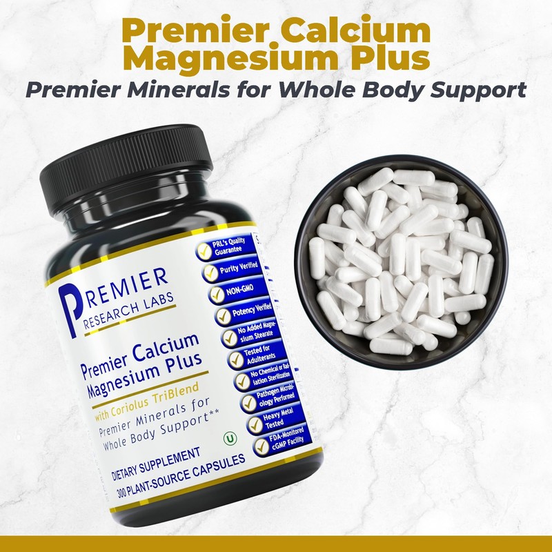 Premier Research Labs Calcium Magnesium Plus, Premier - for Bone,