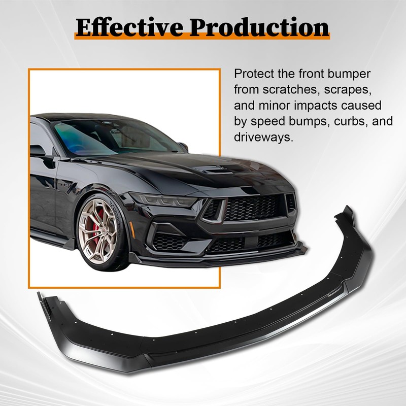 Front Lip for Ford Mustang GT EcoBoost 2024 Front Bumper
