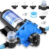 Electric Water Pump 7GPM 70PSI, 110V AC, Upgraded Five Chamber
