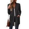 MLXSJ Womens Lightweight Long Sleeve Cardigan Casual Open Front Fall