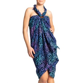 PANASIAM Sarong B806 dropping blue, L