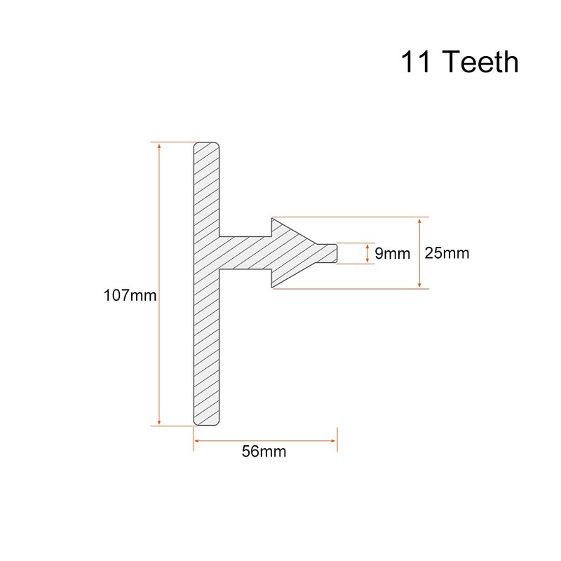sourcing map Chuck Key 9mm Key 11 Teeth for 5-20mm