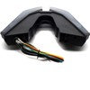 MZS Motorcycle LED Tail Light, Integrated Turn Signal Blinker Running