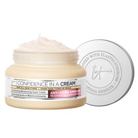 IT Cosmetics Confidence in a Cream Jumbo - Hydrating & Anti Aging Face Moisturizer, Visibly Reduces Fine Lines & Wrinkles, Up To 48H Hydration, Repairs Skin Barrier, Squalane & Ceramides - 4 fl oz