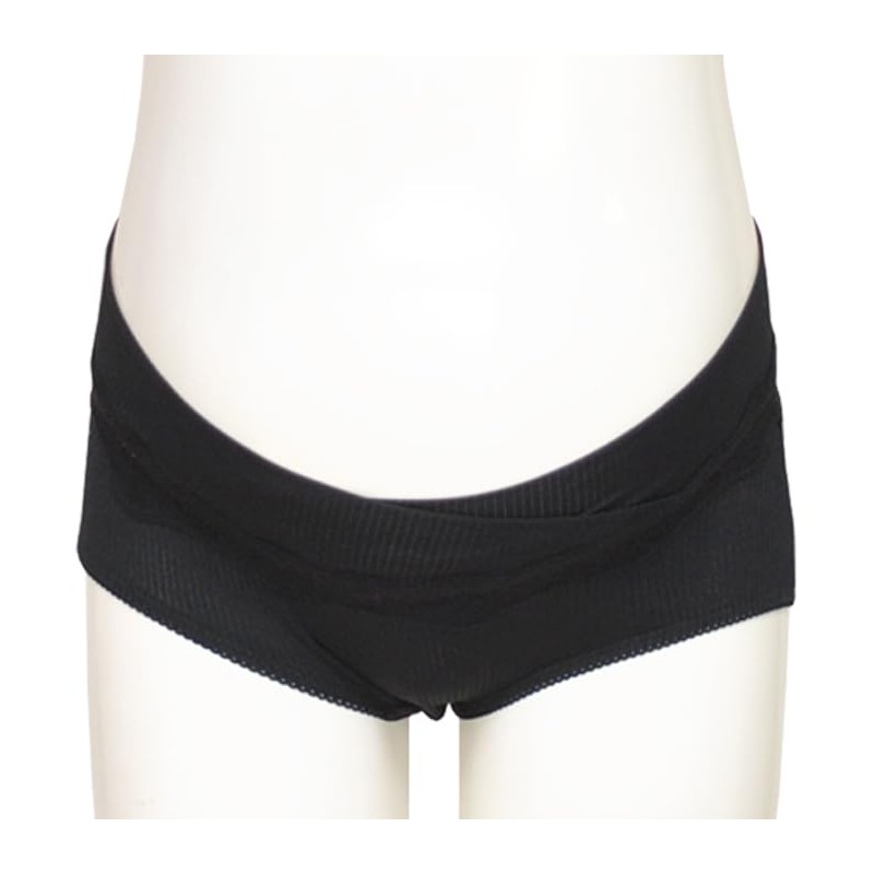 Mamiruna Women's Maternity Shorts, Cross Shorts, Black