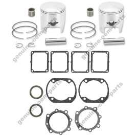 Aftermarket 1990 Yamaha Phazer II Pistons Top End Rebuild Kit Gasket Set Bearings Std 72mm