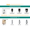 HOLKIE Caster Wheels 3 inch Locking Casters Set of 8,