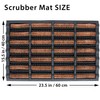FOOTMATTERS Ninamar Mud Scrubber Tray Mat – 24 x 16