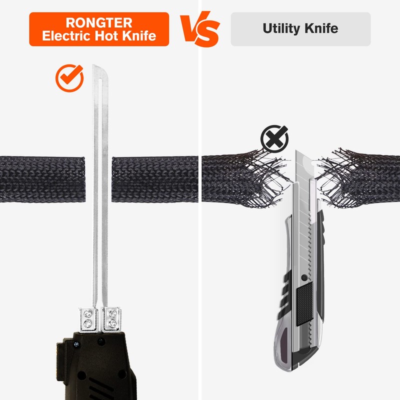 RONGTER 200W Air-Cooled, Electric Hot Knife - Foam Cutting Tool