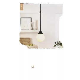 Allen + Roth Oil-Rubbed Bronze/White Glass Globe Pendant WEBNER allen+roth #0810126