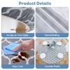 Yeqqzq Round Fitted Vinyl Tablecloth with Elastic Edged, Flannel Backing,