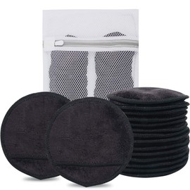 KinHwa Make-Up Pads Soft Gentle for Sensitive Skin Removal Cloths Reusable Microfibre Cosmetic Pads No Chemical Removal Only With Water 8 cm