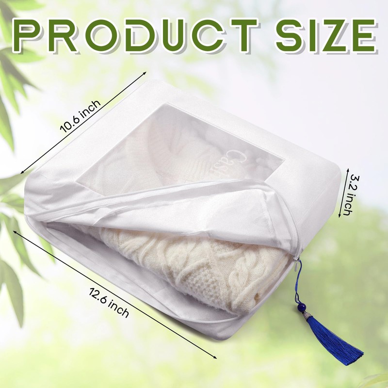 2 Pcs Cashmere Protection Pouch Wool Cotton Sweater Storage Bag