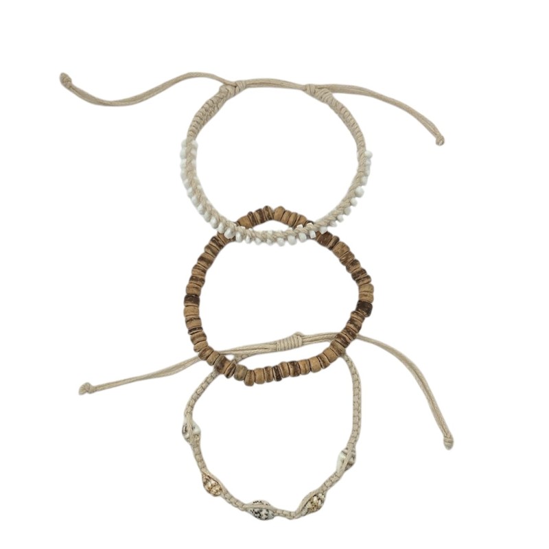 BlueRica Boho Beach Bracelet Stack - Summer Vibes (3 pcs)