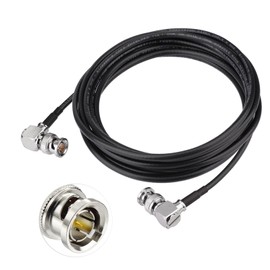 Superbat 6G SDI Cable BNC Male Right Angle to BNC Male Right Angle 75 Ohm Low Loss Belden 1855A Cable 10FT for HDTV and Professional SDI Applications Supports HD-SDI, 3G-SDI, MADI etc.
