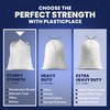 Plasticplace 8 Gallon Trash Bags: Premium White Drawstring Garbage Bag,