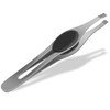 Tweezers with Soft Grip Handles with Straight Top