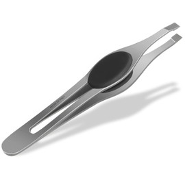 Tweezers with Soft Grip Handles with Straight Top
