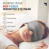 SHARPER IMAGE HOT AND COLD WEIGHTED EYE MASK POLYESTER RELAXATION