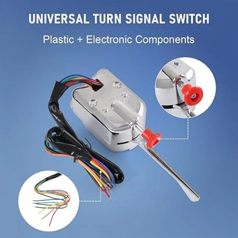 NoBrand New Chrome 12V Universal Street Hot Rod Turn Signal