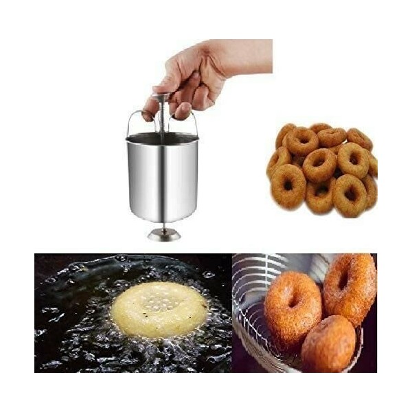 Stainless Steel Donut/Doughnut Maker Batter Dispenser Meduvada/Wada Maker,