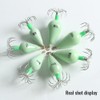 7Pcs Luminous Squid Jig Hooks 12 Needles Squid Jigs Kit