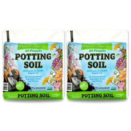 Generic Organic Potting Soil Mix - All Purpose Ready-to-Use Garden Soil for Indoor-Outdoor Plants, Vegetables, Herbs & Flowers - Enriched with Nutrients, Eco-Friendly (8 qt. (2 Pack)), Brown