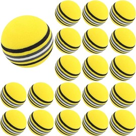 LANODO 20pcs Golf Practice Balls Indoor Golf Lotus Equipment Sponge Balls [Yellow]