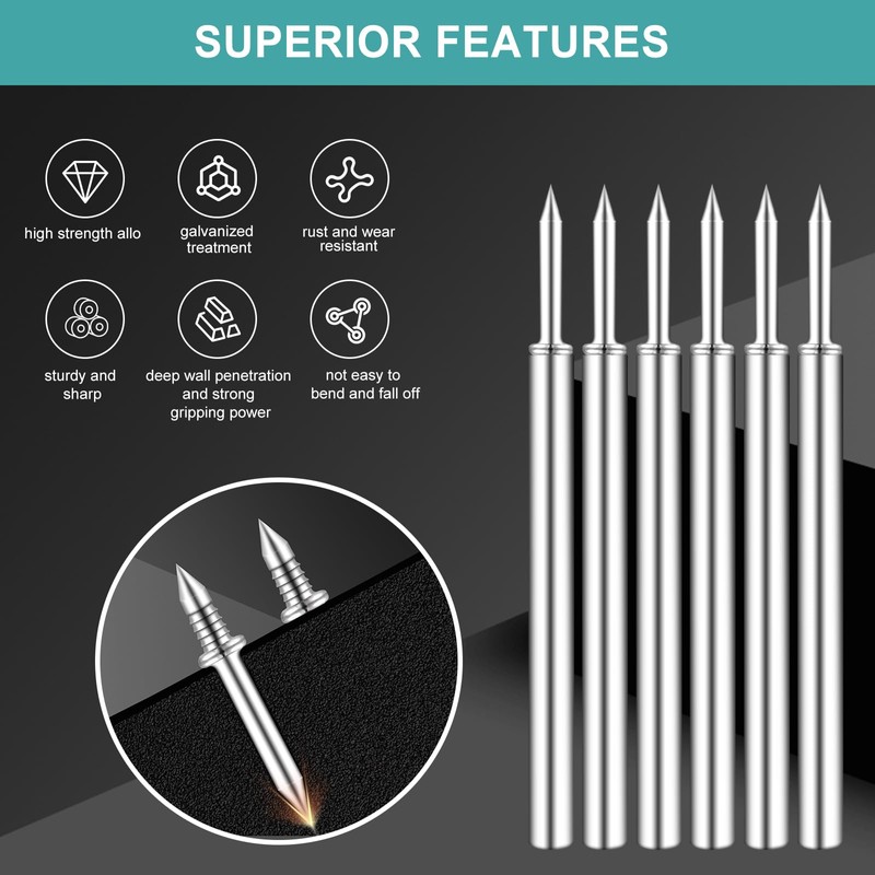 600PCS Krttwwx Double-Head Skirting Thread Seamless Nail, Double-Headed Nails, Invisible