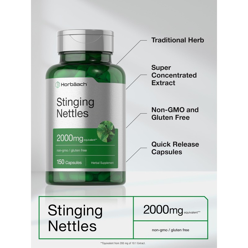 Horb?ach Horb?ach Stinging Nettle Capsules 2000mg | 150 Count |