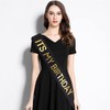 Black It's My Birthday Sash for Men Women Happy Birthday