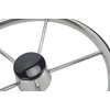 Amarine-Made 5-Spoke 13-1/2 Inch Destroyer Style Stainless Boat Steering Wheel