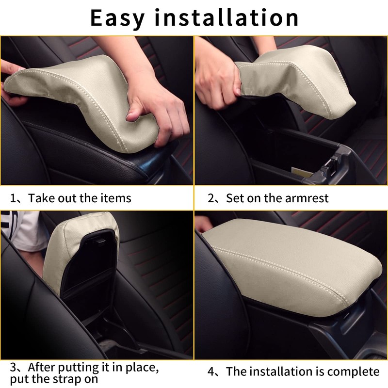 TTX LIGHTING Armrest Cover for Toyota Corolla 2014-2019 Center Console