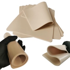 NEEDLEWALK Double Sided Microblading Practice Skin Tattoo Skin Sheet No Ink Needed Practice Skin 5 Pcs Double Sides 11.6x7.6x0.13" Tattooing Skins