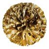 Danzcue 2PCS 6 Inch Plastic Cheerleading Pom Poms with Handle