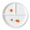 Ceramic Divided Dinner Plate – 3-Section Round Serving Plate for