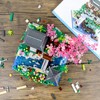 NEWABWN Peach Blossom Pond Micro Mini Building Blocks Set for