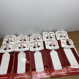 XTrend NEW Foldable Wine Bottle Portable Reusable Refillable Leak Proof 750 ml, 10 Pack