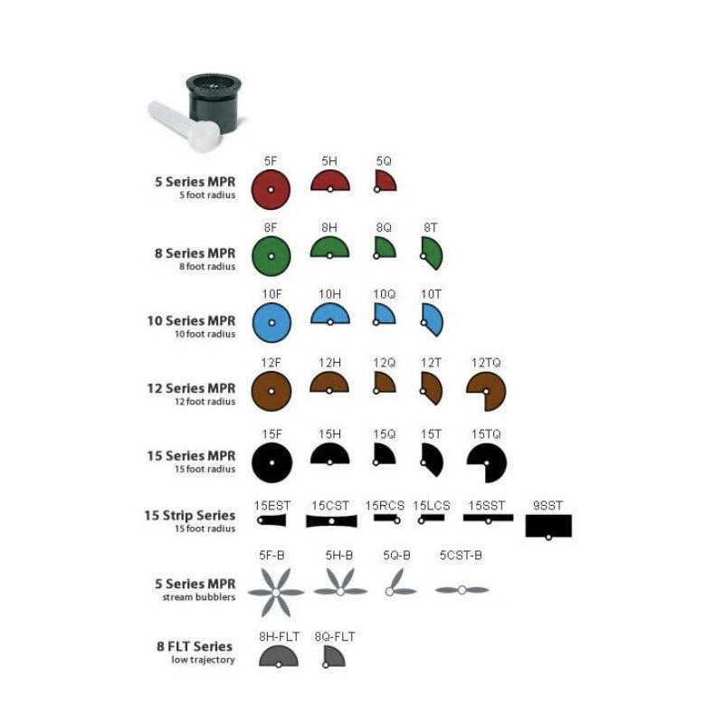 Rain Bird 8F Rain Bird MPR Nozzle w/ Screen |