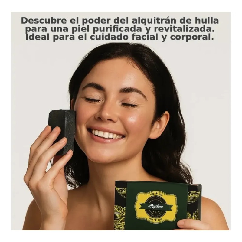 Jabón Natural Alquitrán Hulla 6 Pz De 100g C/u (psoriasis)