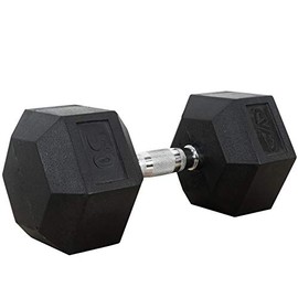 Valor Fitness RH Rubber Hex Dumbbells for Strengthening and Toning Muscles - Multiple Weight Options Available, 50 lb