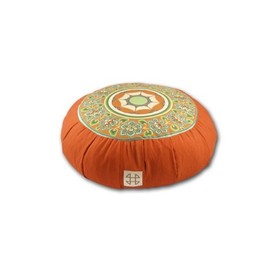Relaxso Zafu Statics Meditation Cushion, Toile Orange