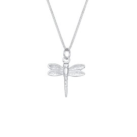 Elli Women's Necklace Dragonfly Pendant Filigree in 925 Sterling Silver, None
