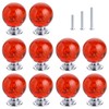 IEIK 10 PCS Crystal Cabinet Knobs Round Glass Bubbles Dresser